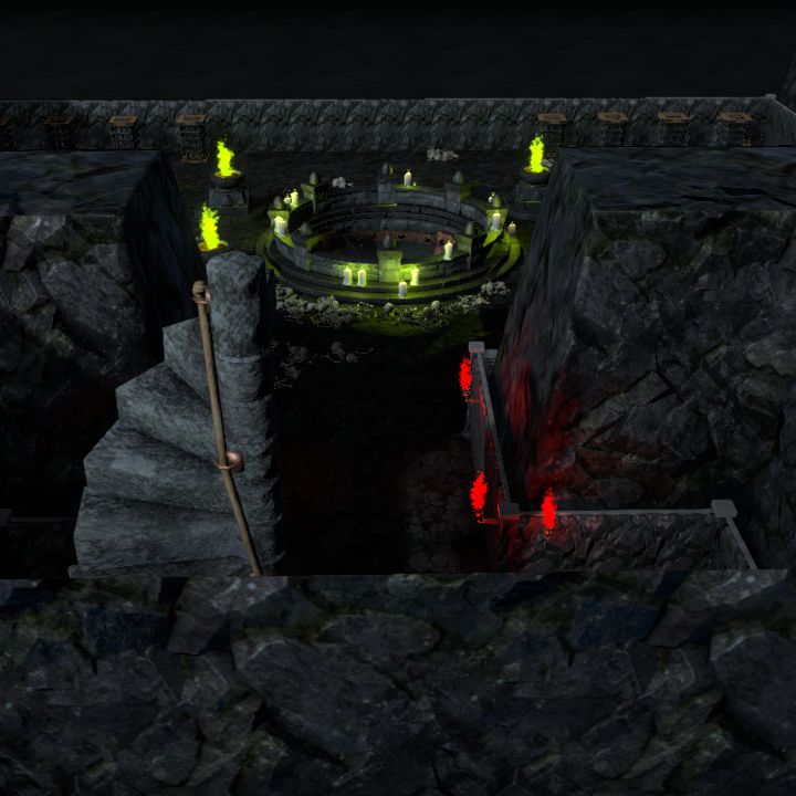 Underground demonic temple