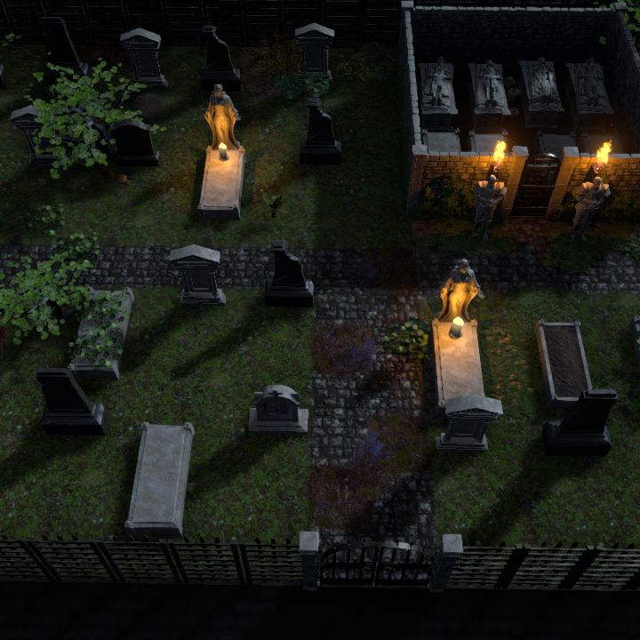 Nightime Graveyard