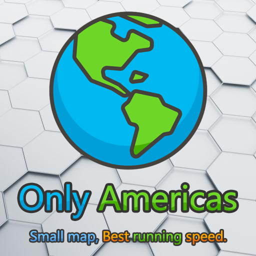 Only the Americas of Map