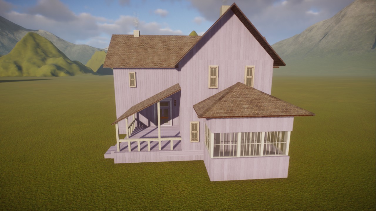 Rustic Lilac Farm House with Sun Room