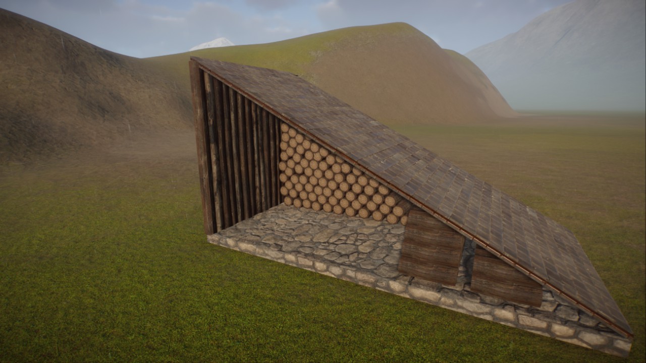 Rustic Cabin Style Woodshed
