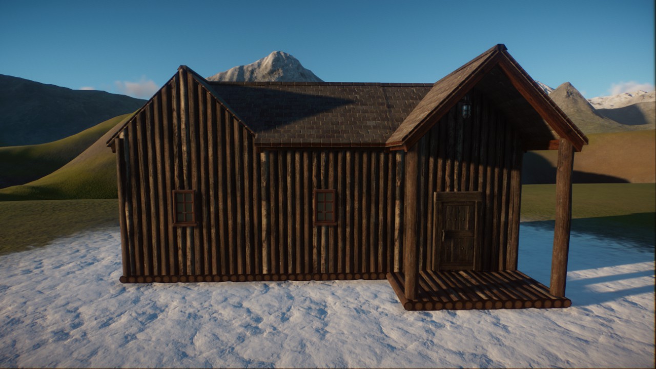 Rustic Cabin with Double Gable