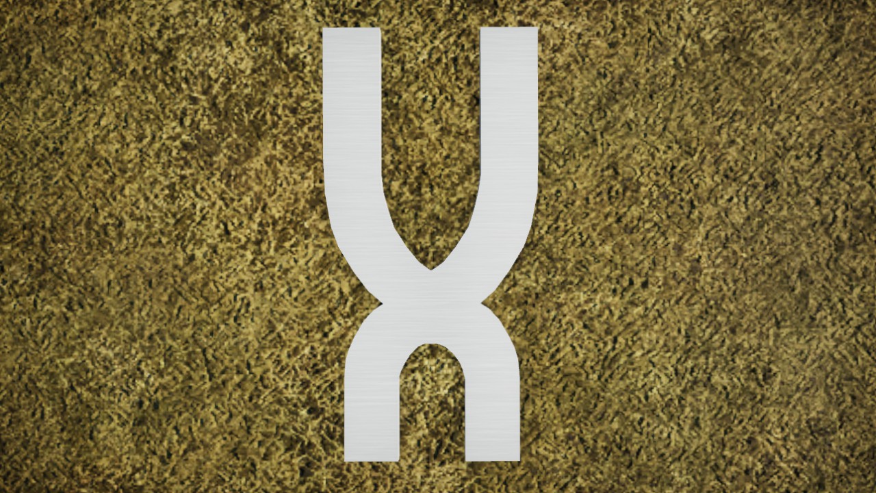 Art Deco Font - X