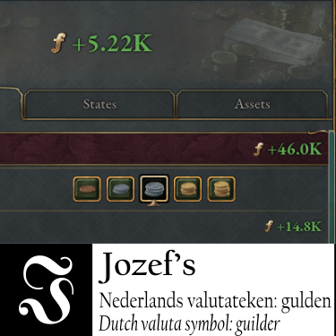 Jozef's Dutch Currency Symbol: Guilder