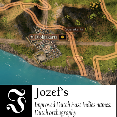 Jozef's Dutch East Indies Names: Dutch Orthography