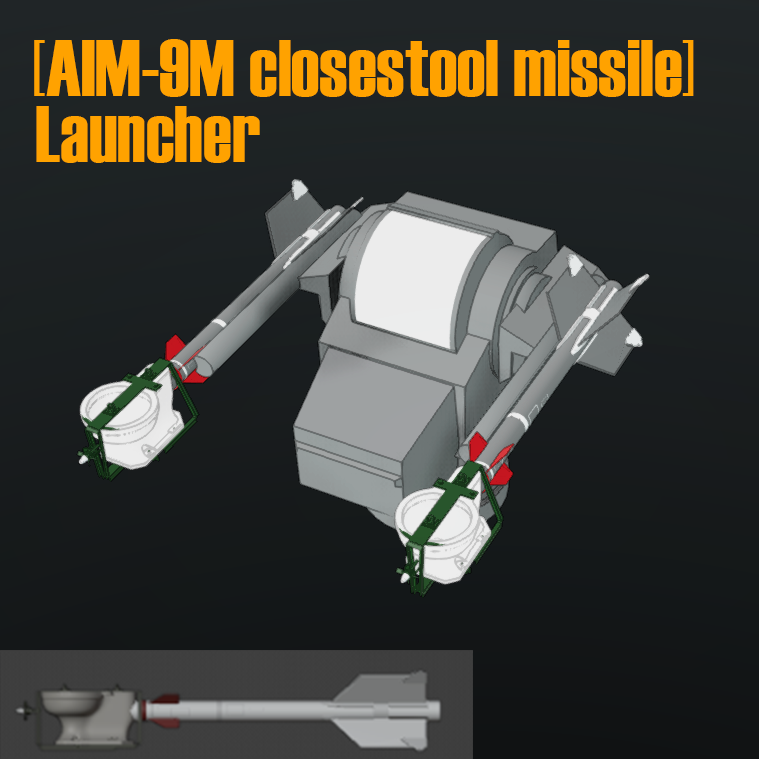 [AIM-9M closestool missile]Launcher