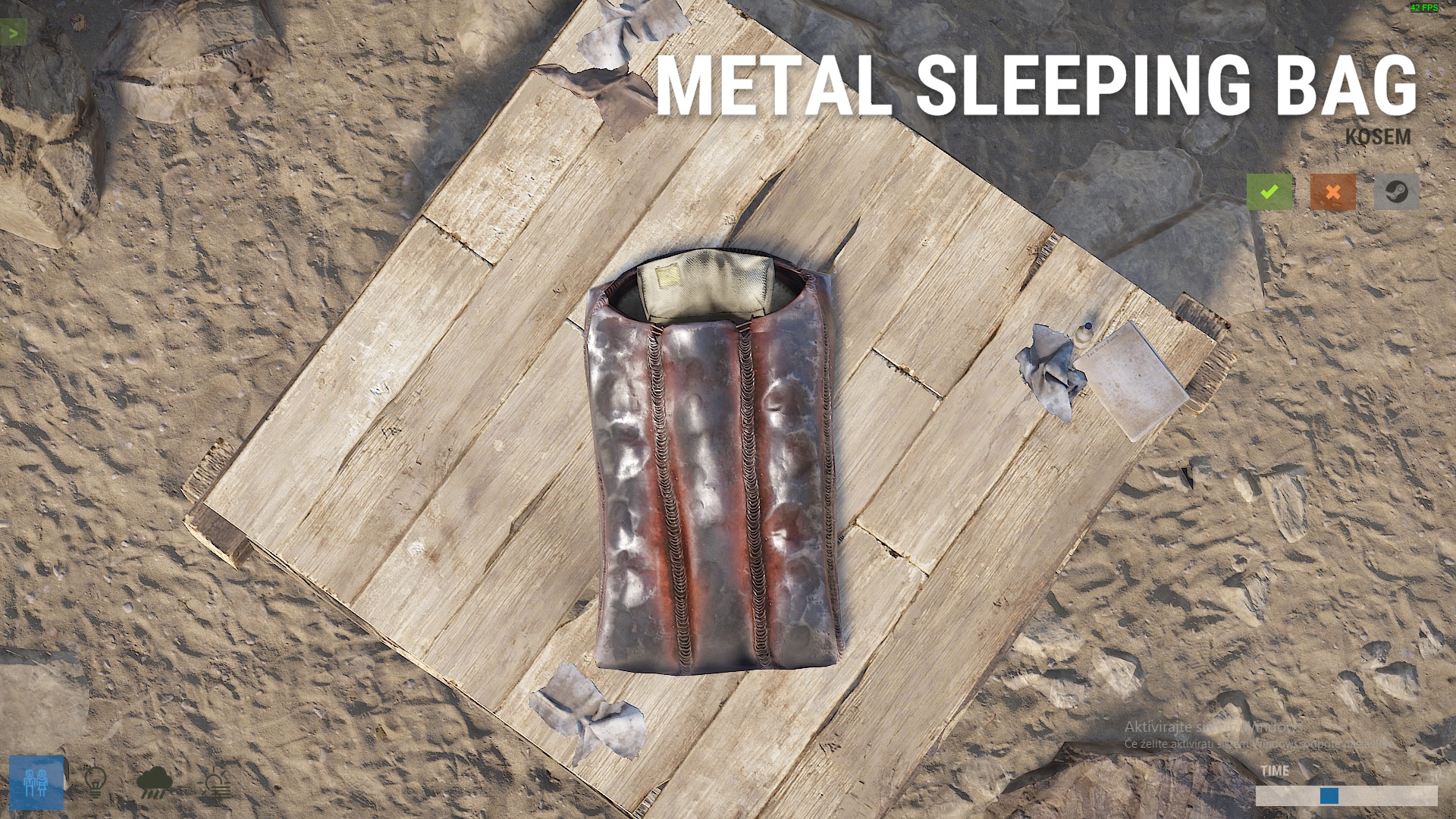 Welded Metal Sleeping Bag
