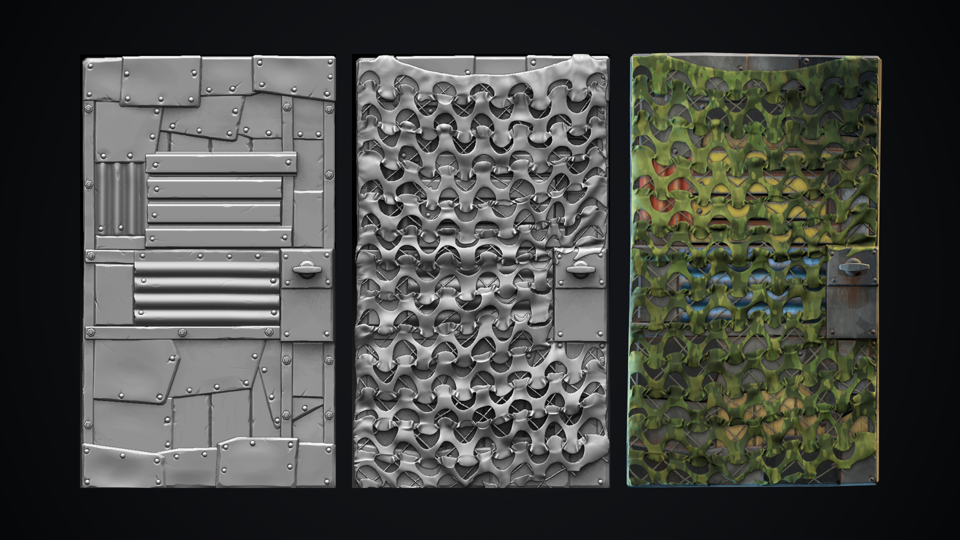 Camouflage Net Door