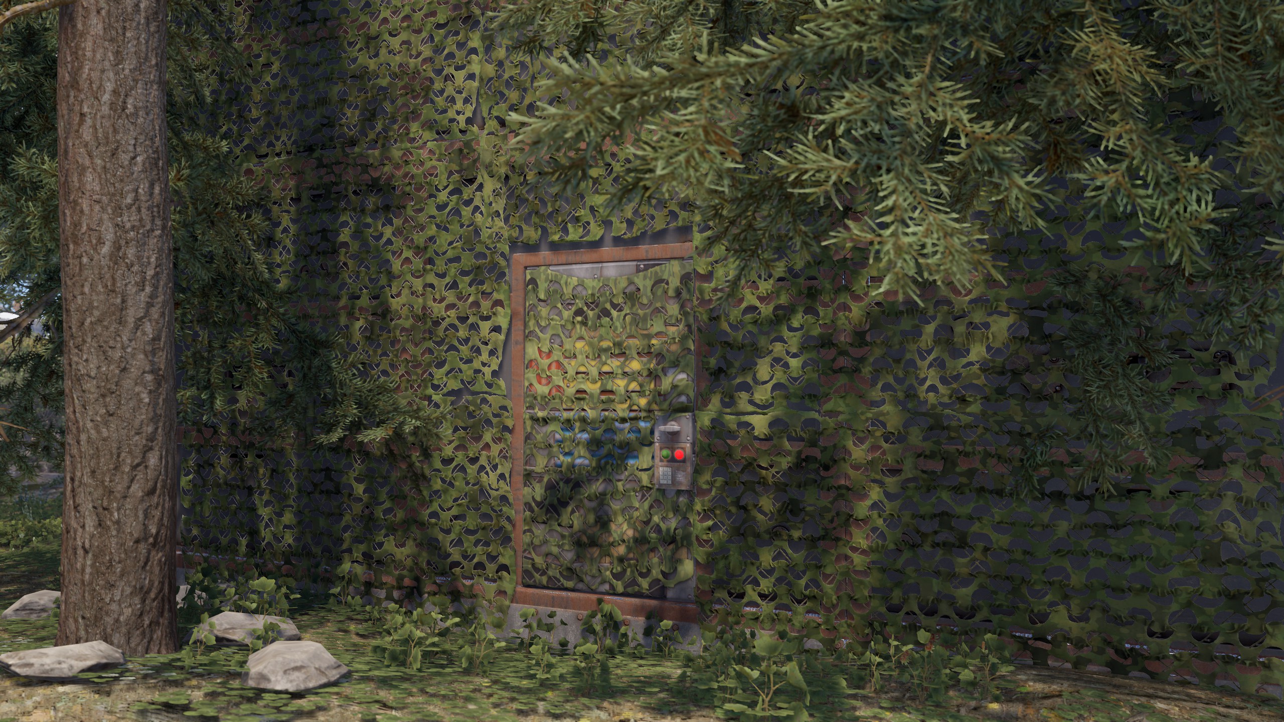 Camouflage Net Door