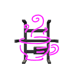 Coffee Neon Light- Pink