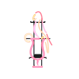 Parrot Cocktail Neon Light- Red