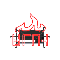 Flame Neon Light- Red