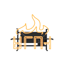 Flame Neon Light- Orange
