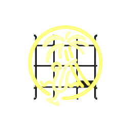 Tiki Neon Light- Yellow