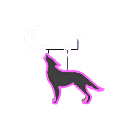 Wolf Neon Light- Pink