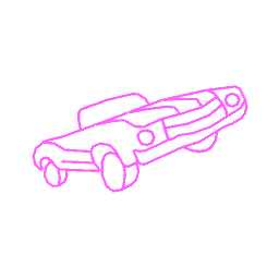 Car Neon Light- Pink