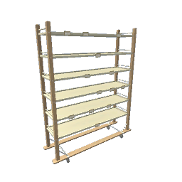 Bakery Rack- Light Brown