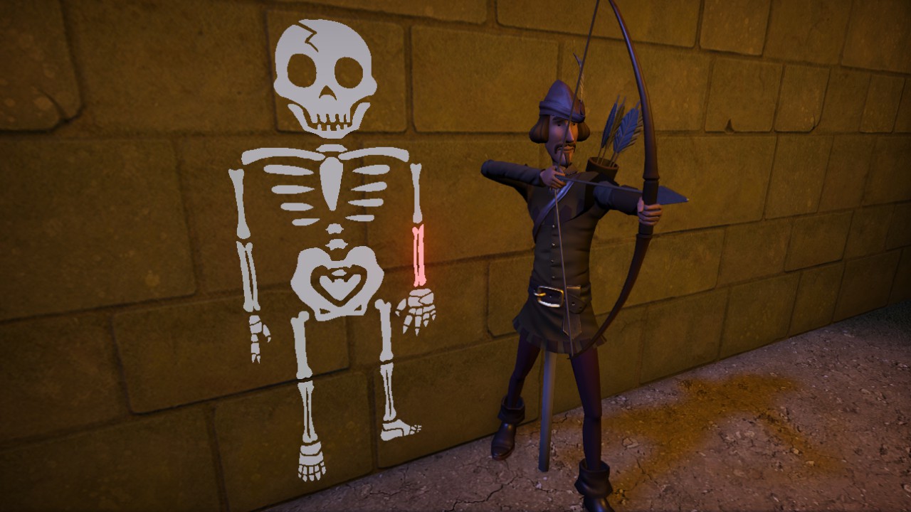 Skeleton Decal Lower Arm