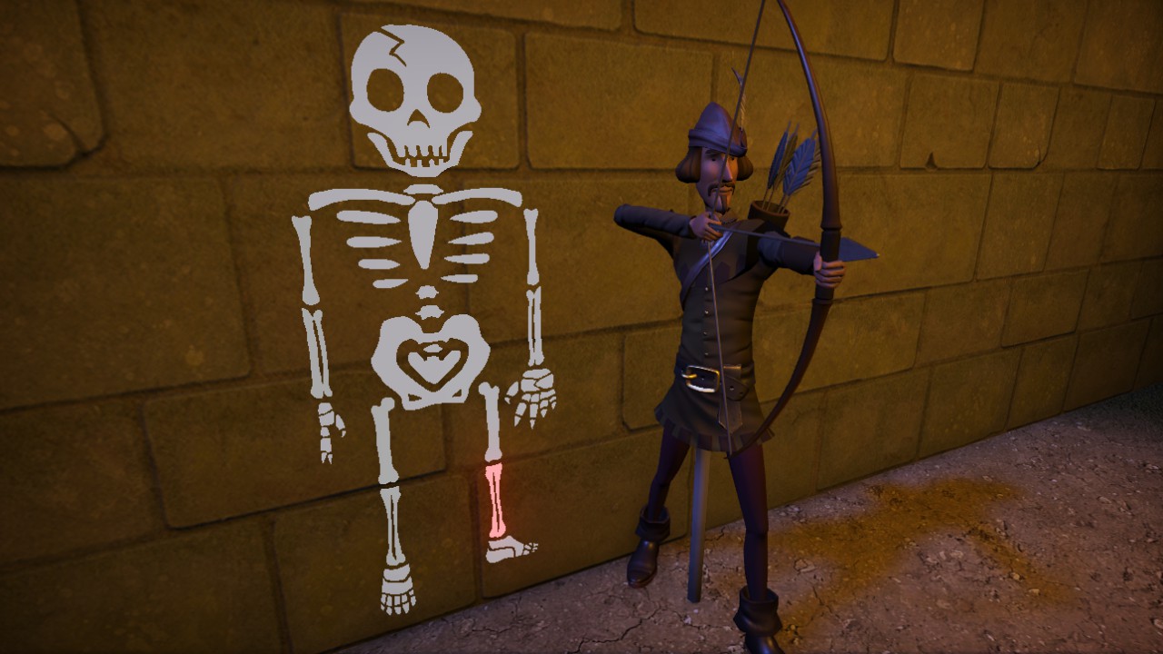 Skeleton Decal Lower Leg