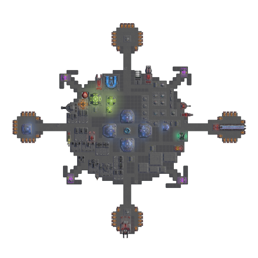 Citadel Station (Top and Side view versions) - System Shock