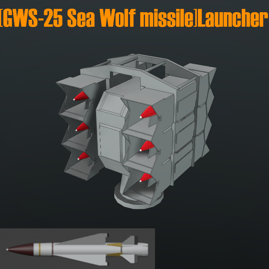 [GWS-25 Sea Wolf missile]Launcher