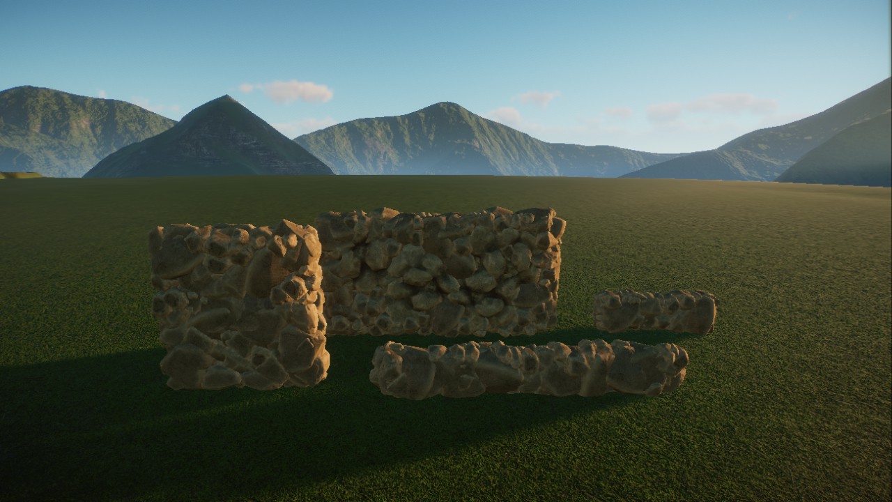 wall, fence customizable, Steinmauer, Zaun
