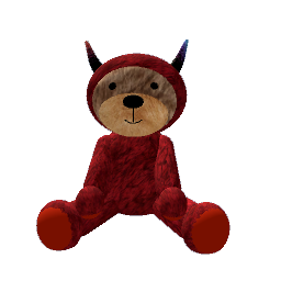 stuffed devil bear