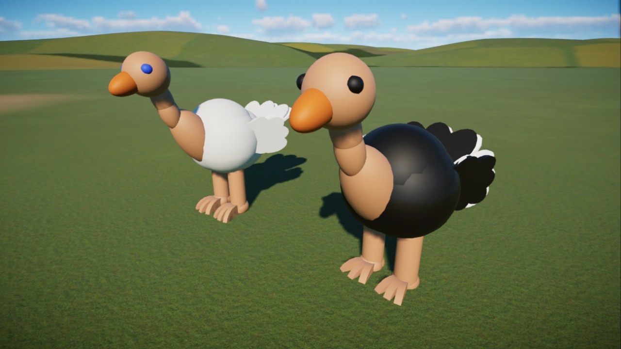 Ostrich decoration 🐥