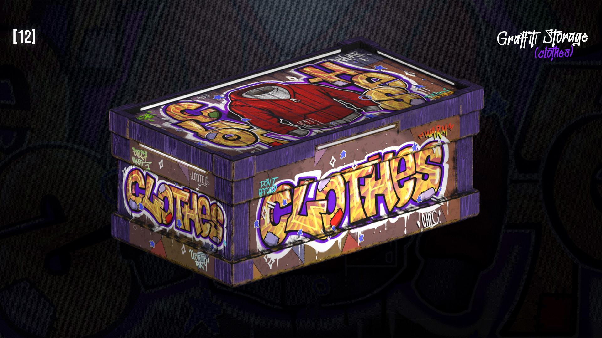 Graffiti Clothes Storage