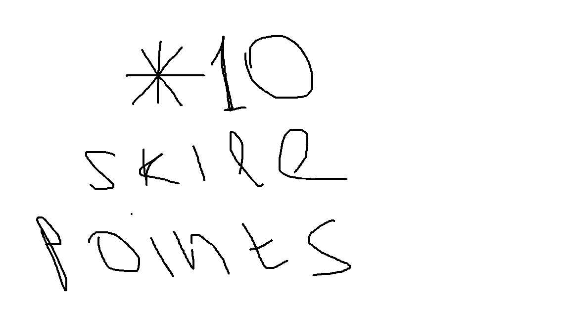 Skill points X10 (Radious compatible)