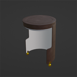 Vanity Set Table Closed