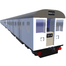 London Underground C stock trainset Unpainted Aluminium preview