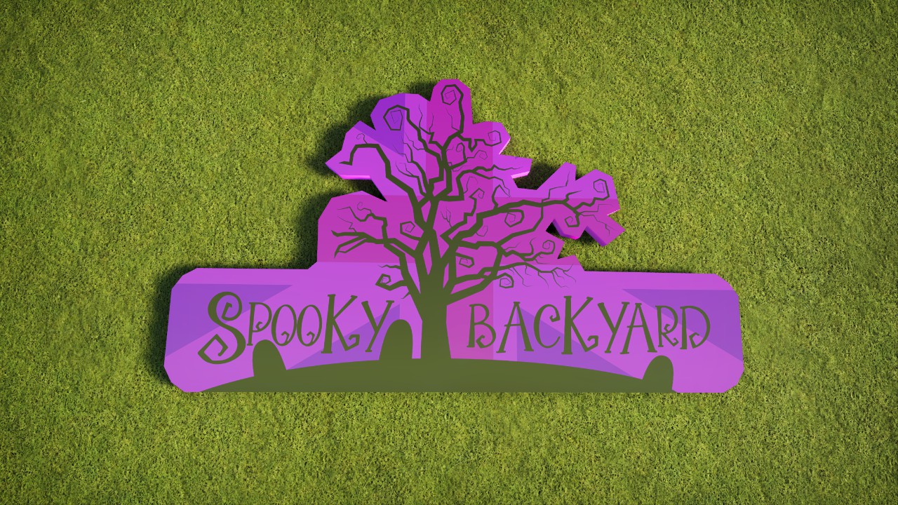 Spooky Backyard Ride Sign preview