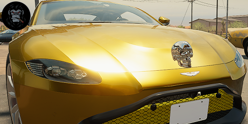 Skull hood ornament