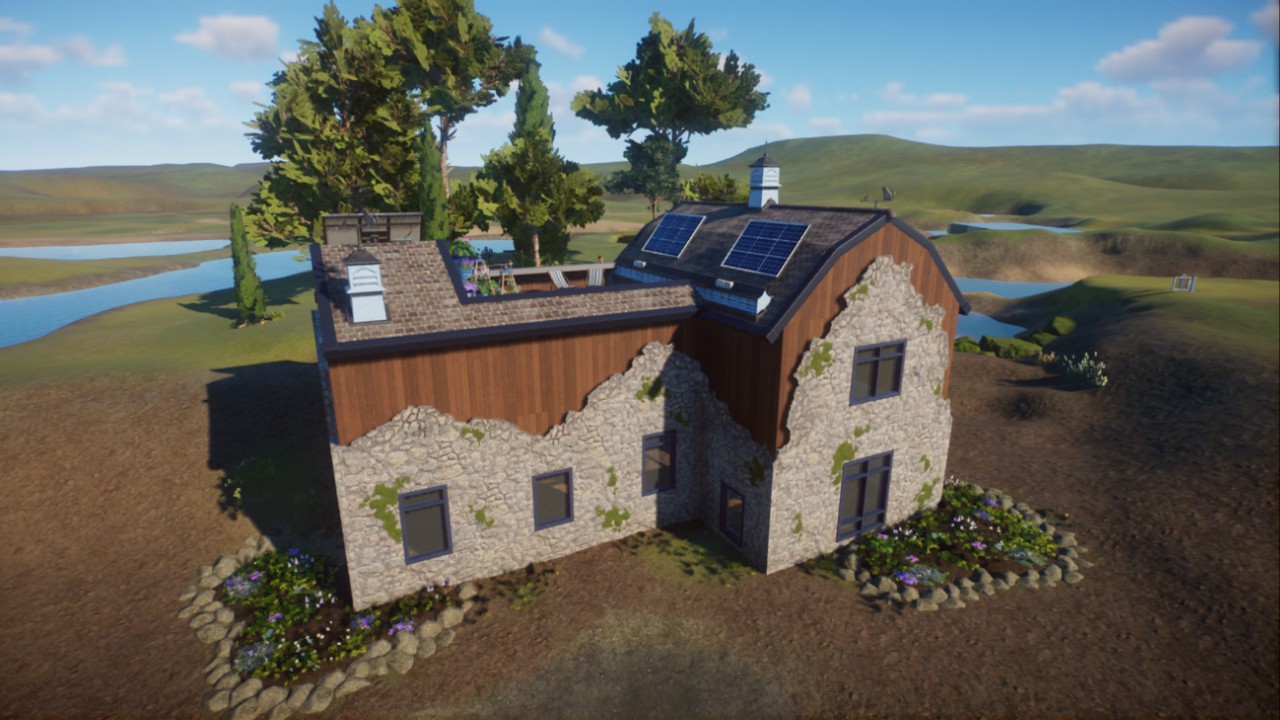 Przewalski's Ruins Modern Barn Habitat