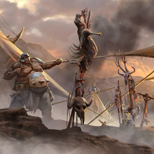 Ogre camps near settlements