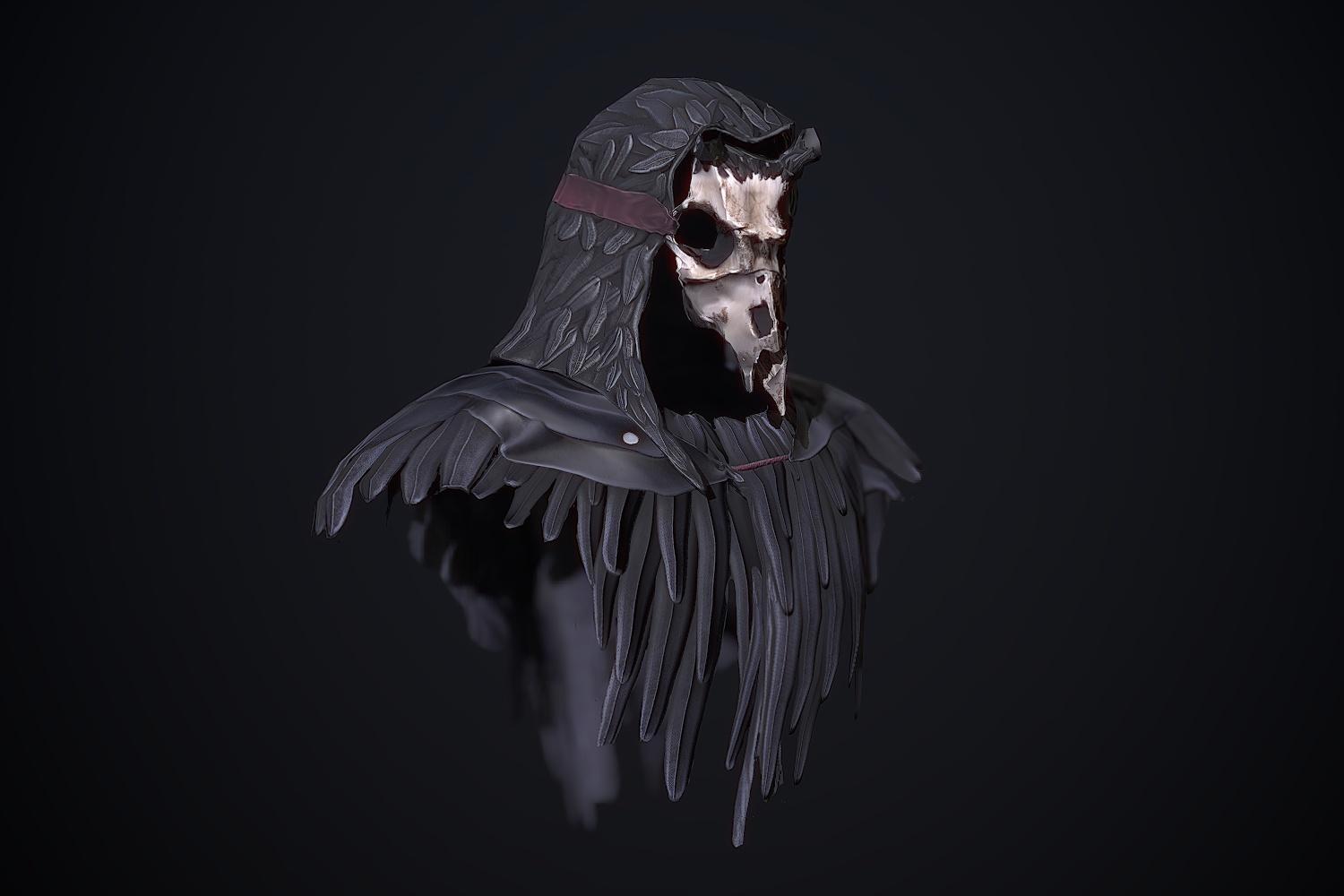 Raven Deer Skull Mask