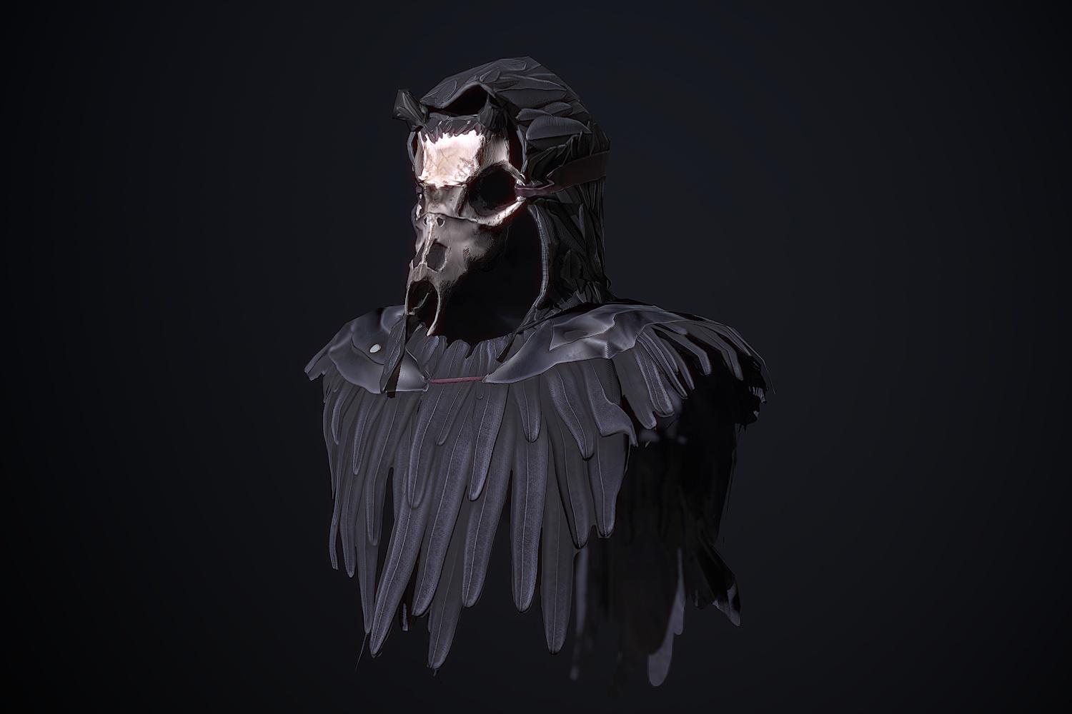 Raven Deer Skull Mask