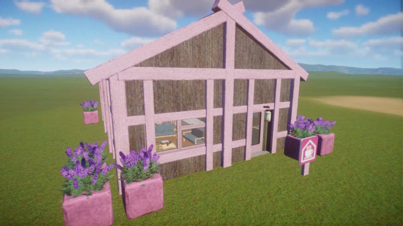cute cabin staff center, large