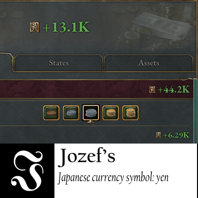Jozef's Japanese Currency Symbol: Yen