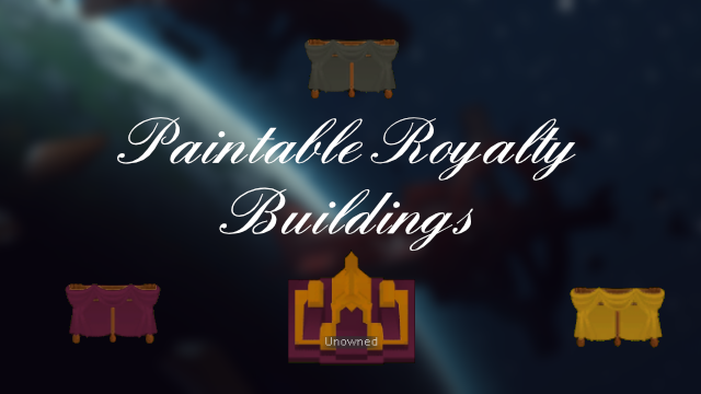 Paintable Royal Buildings mod preview for RimWorld