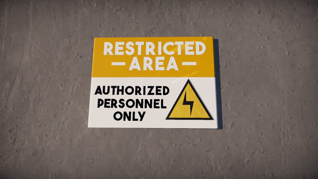 Electricity restricted area / Area restringida electricidad