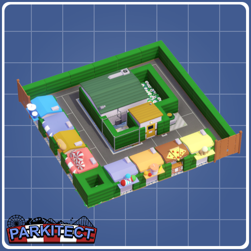 Shops with supply depot & staff room