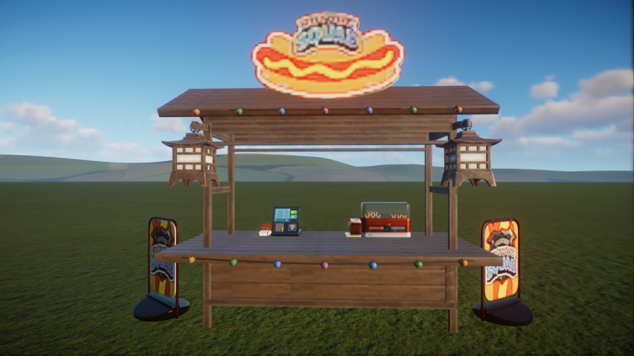 Just Hot Dogs - Market Stand with some decorations [by Anna]