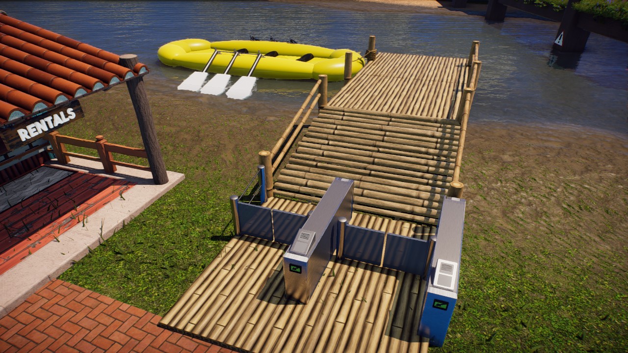 Boat Bridge with Ticket-boxes