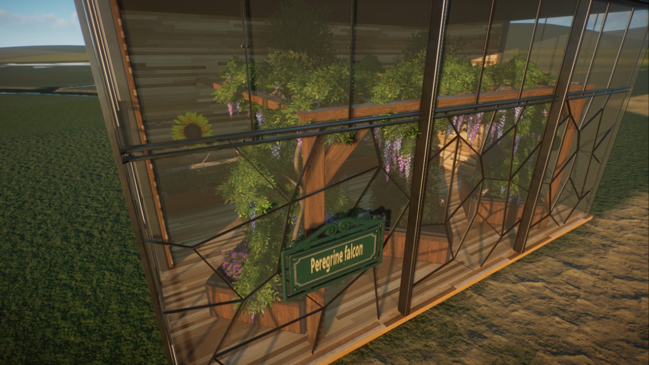 Peregrine falcon aviary mod required