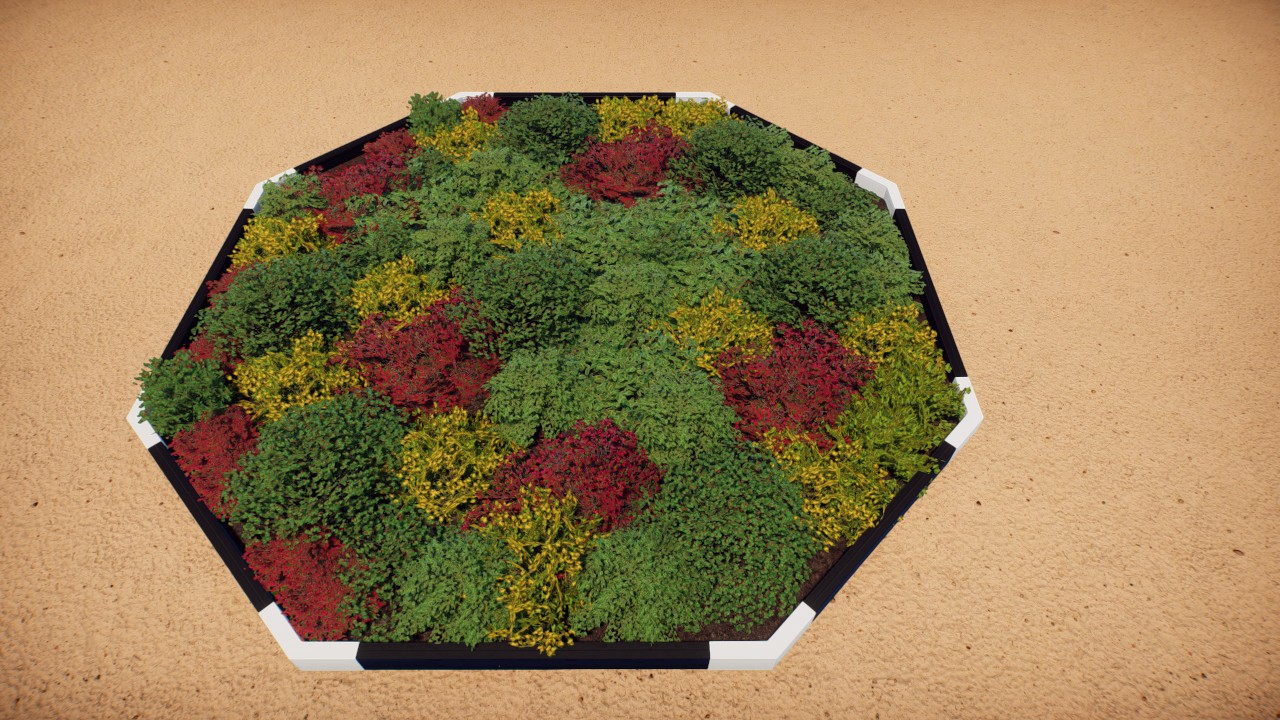 plant wall hex