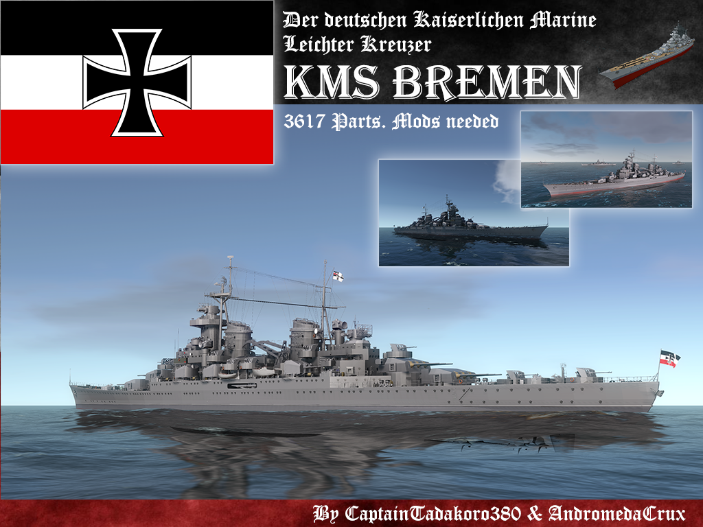 KMS Bremen 1945 不莱梅号轻巡洋舰