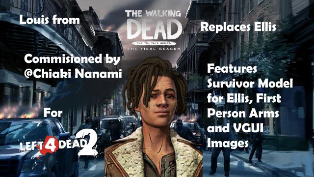 Louis (TWD) replaces Ellis