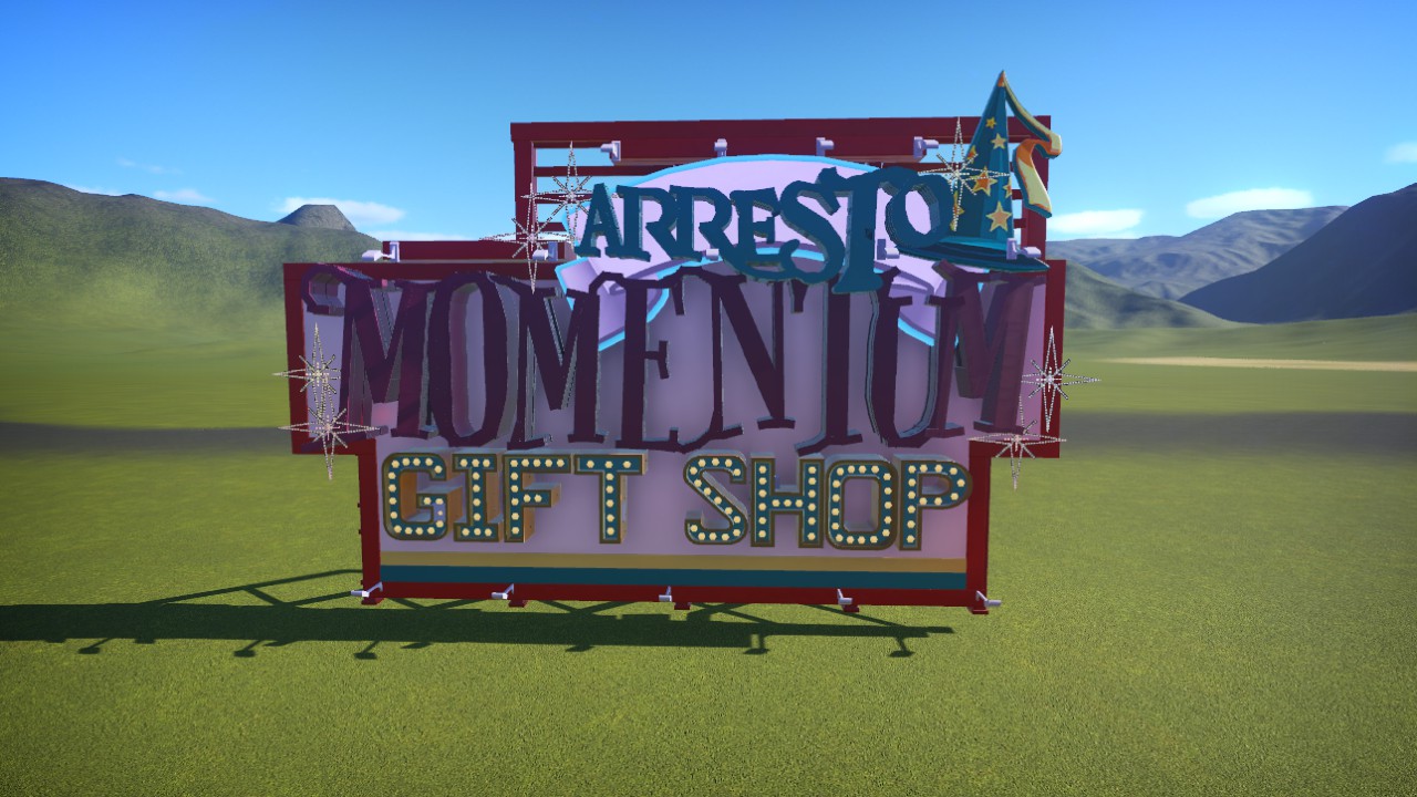 Arresto Momentum Gift Shop Sign